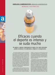 bebidas isotonicas - Revista Consumer