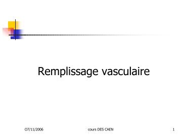 Remplissage vasculaire - Free