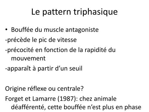 Les différents types de Les différents types de mouvements