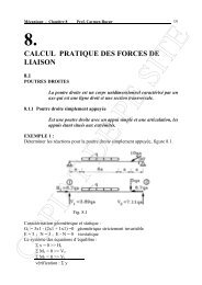 CALCUL PRATIQUE DES FORCES DE LIAISON - CFDP