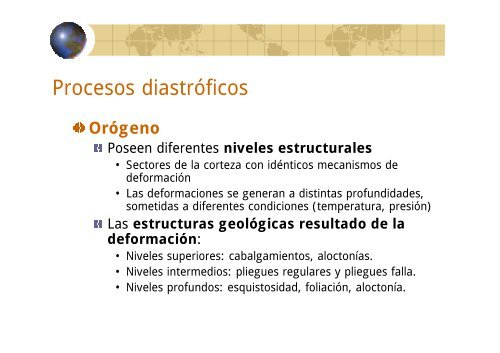 modulo 2-4 las deformaciones de la corteza terrestre