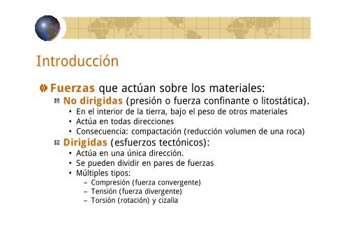 modulo 2-4 las deformaciones de la corteza terrestre