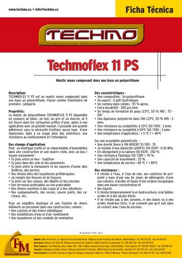 Techmoflex 11 PS - Techmo.es