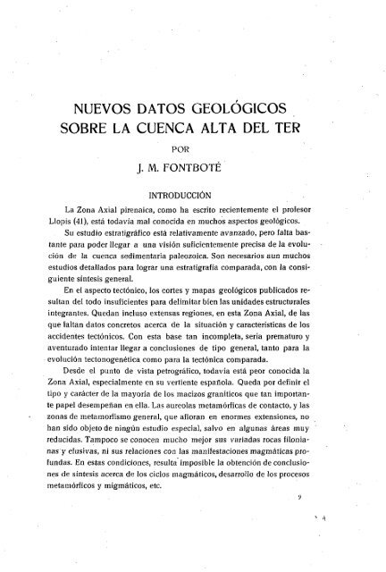 nuevos datos geologicos sobre la cuenca alta del ter - RACO