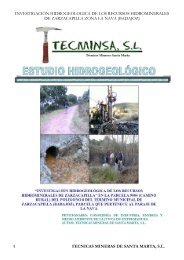 investigación hidrogeologica de los recursos hidrominerales de ...