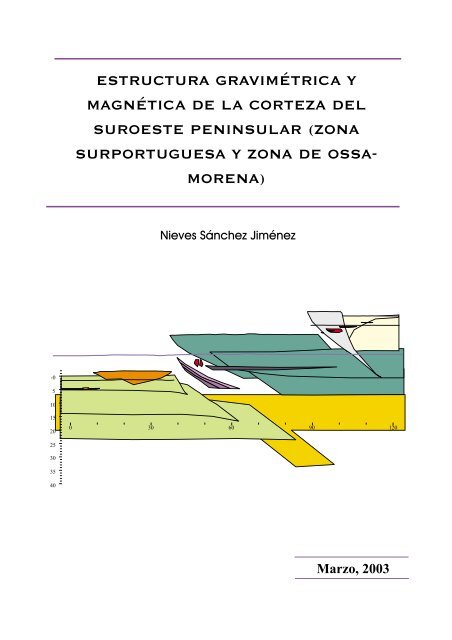 estructura gravimétrica y magnética de la corteza del suroeste ...