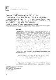 Corynebacterium urealyticum en pacientes con ... - Nefrología