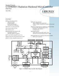 UT69RH051 Radiation-Hardened MicroController - Aeroflex