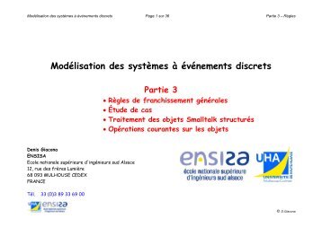 Modélisation des systèmes à événements discrets - Club EEA