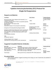 (ICC) Protocol for Single-Cell Suspensions - BD Biosciences