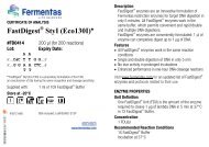 COA: FastDigest® StyI (Eco130I), #FD0414