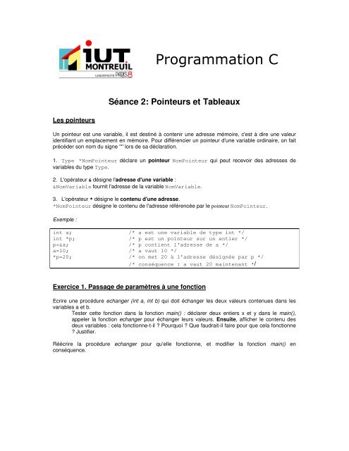Programmation C