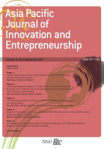 APJIE Vol.5 No.3 - Incubation Australia