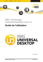 IGEL UD LX v4 Guide de l'utilisateur