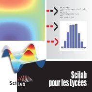 Scilab pour les lycées