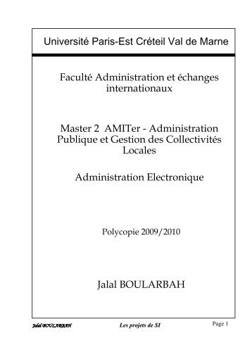 Université Paris-Est Créteil Val de Marne Faculté ... - boularbah.com