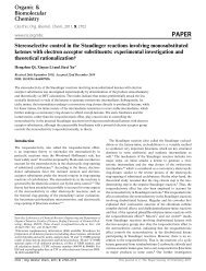 Stereoselective control in the Staudinger reactions involving ...