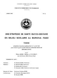 Une stratégie de santé bucco-dentaire en milieu scolaire au Burkina ...