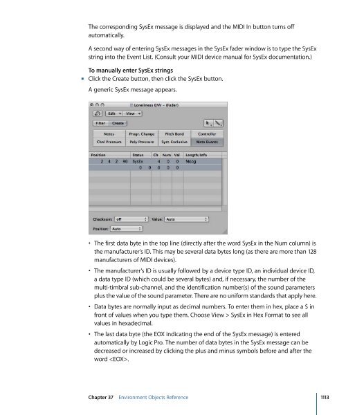 Logic Pro 9 User Manual - Help Library - Apple