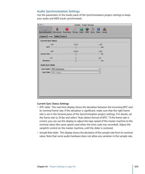 Logic Pro 9 User Manual - Help Library - Apple