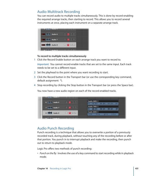 Logic Pro 9 User Manual - Help Library - Apple