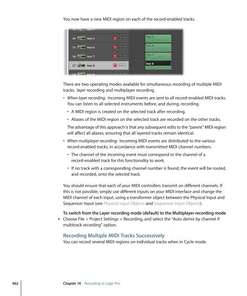 Logic Pro 9 User Manual - Help Library - Apple