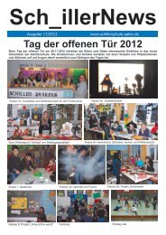 SchillerNews Ausgabe 17/2012 - Schillerschule Aalen