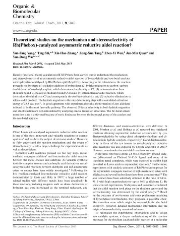 catalyzed asymmetric reductive aldol reaction