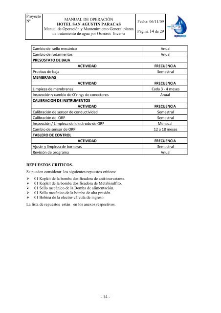 anexo 13 manual técnico de operación y consulta para la planta de ...