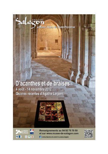 Dossier presse Agathe Larpent musee Salagon - Conseil Général ...