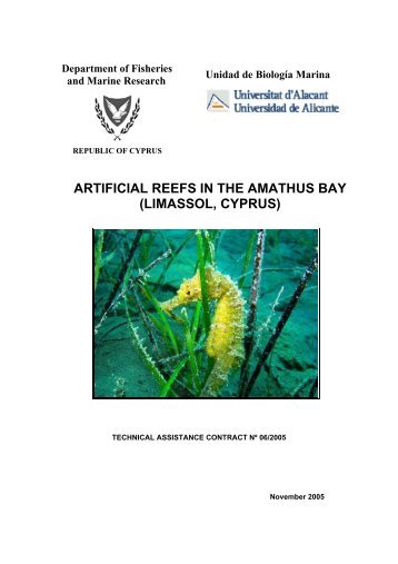 Artificial Reefs in the Amathus Bay (Limassol, Cyprus) (File Size ...