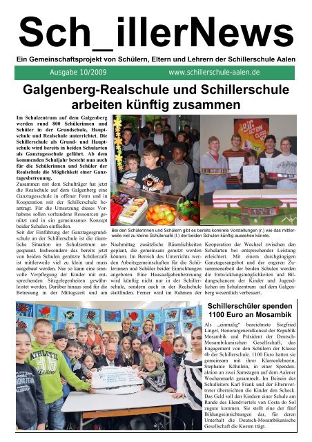 Sch_illerNews 10/2009 - Schillerschule Aalen