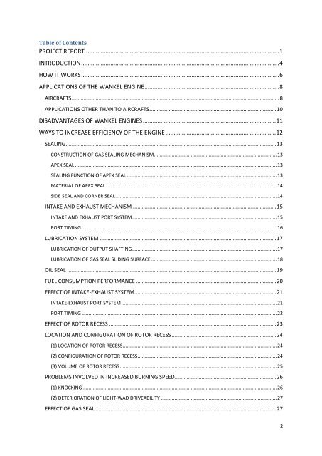 Wankel Engines Project Report edited .pdf - 123SeminarsOnly