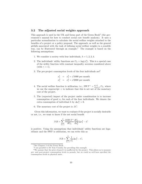 Lecture Note 15: Social Cost Benefit Analysis - University of ...