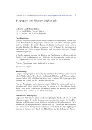 Biographie von Florence Nightingale