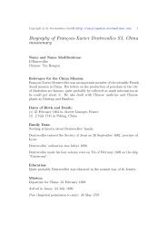 Biography of François-Xavier Dentrecolles SJ, China missionary