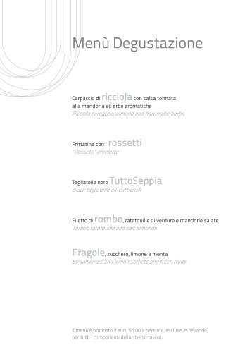 LEGGI IL MENU' in formato pdf - Stefano Bartolini