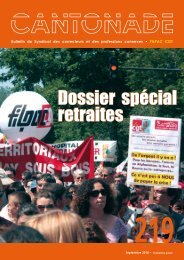 Dossier spécial retraites - Le syndicat des correcteurs