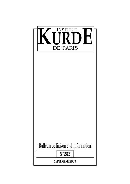 Bulletindeliaisonetd Information Institut Kurde De Paris