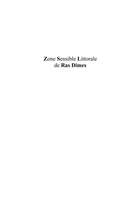 Zone Sensible Littorale de Ras Dimes - APAL