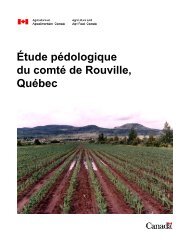 Étude pédologique du comté de Rouville, Québec - IRDA