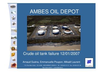 Oil Spill Case Study – Ambès Tank Farm (Gironde, France) (PDF)