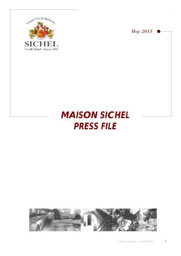 MAISON SICHEL PRESS FILE