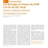 Les barrages en France du XVIIIè à la fin du XXè ... - Centrale Histoire