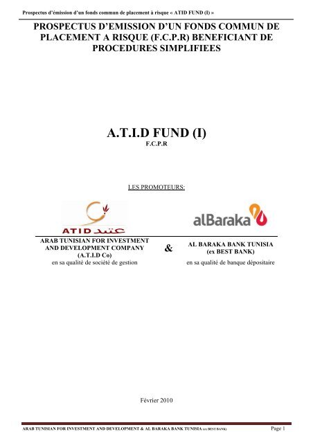 A.T.I.D FUND (I) - CMF