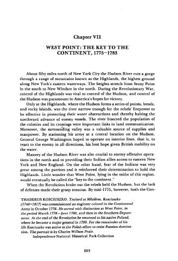 Chapter VII WEST POINT - Publications, US Army Corps of Engineers