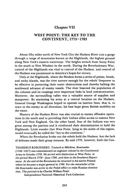 Chapter VII WEST POINT - Publications, US Army Corps of Engineers