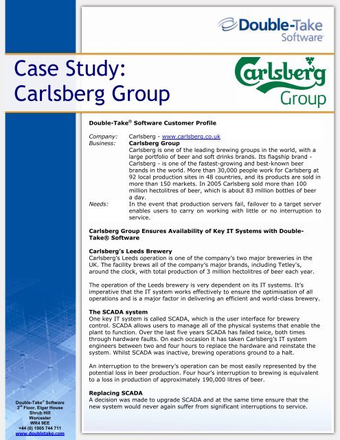 Carlsberg Group - Vision Solutions