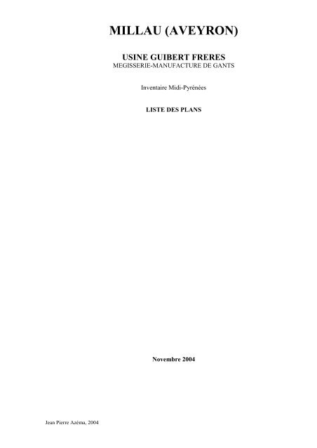 Usine Guibert frères (PDF - 535.79Ko) - Le patrimoine de Midi ...