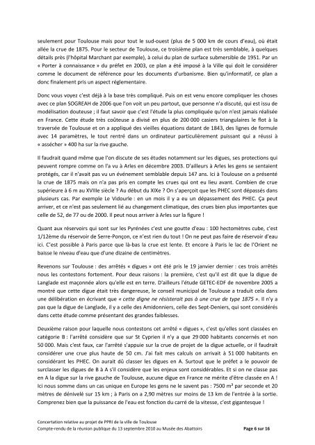 Le compte-rendu de la réunion du 13 septembre 2010 (PDF)